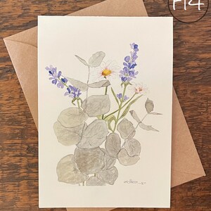 Wenskaarten, Maak je eigen set, Bestel een set van dezelfde kaart, Bedrukte handgeschilderde aquarel, Blanco notitiekaart, Gevouwen, Milieuvriendelijk