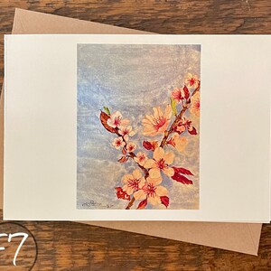 Cartões comemorativos, crie seu próprio conjunto, peça um conjunto do mesmo cartão, aquarela pintada à mão impressa, cartão em branco, dobrado, ecológico