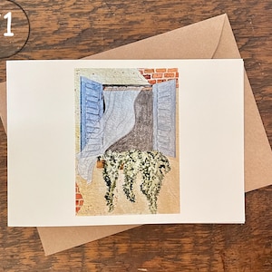 Cartões comemorativos, crie seu próprio conjunto, peça um conjunto do mesmo cartão, aquarela pintada à mão impressa, cartão em branco, dobrado, ecológico