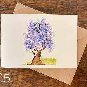 Cartões comemorativos, crie seu próprio conjunto, peça um conjunto do mesmo cartão, aquarela pintada à mão impressa, cartão em branco, dobrado, ecológico
