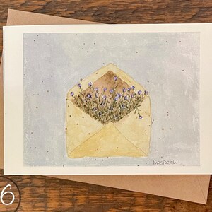 Cartões comemorativos, crie seu próprio conjunto, peça um conjunto do mesmo cartão, aquarela pintada à mão impressa, cartão em branco, dobrado, ecológico