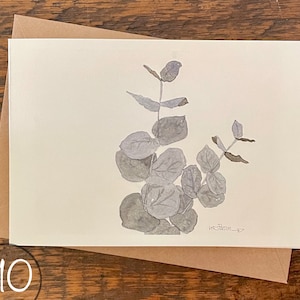 Cartões comemorativos, crie seu próprio conjunto, peça um conjunto do mesmo cartão, aquarela pintada à mão impressa, cartão em branco, dobrado, ecológico