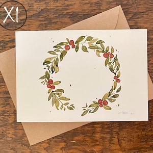 Grußkarten, Erstelle dein eigenes Set, Bestelle ein Set der gleichen Karte, gedruckt handgemaltes Aquarell, Blanko Notizkarte, Gefaltet, Umweltfreundlich