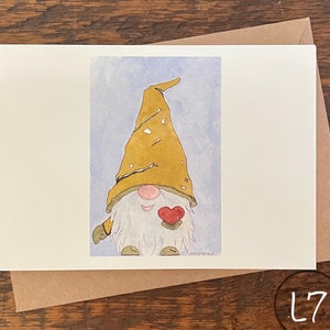 Wenskaarten, Maak je eigen set, Bestel een set van dezelfde kaart, Bedrukte handgeschilderde aquarel, Blanco notitiekaart, Gevouwen, Milieuvriendelijk