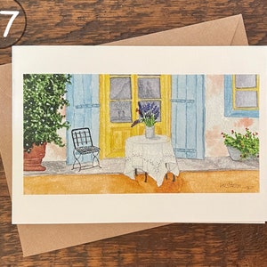 Cartões comemorativos, crie seu próprio conjunto, peça um conjunto do mesmo cartão, aquarela pintada à mão impressa, cartão em branco, dobrado, ecológico