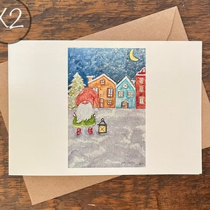 Cartões comemorativos, crie seu próprio conjunto, peça um conjunto do mesmo cartão, aquarela pintada à mão impressa, cartão em branco, dobrado, ecológico