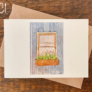 Cartões comemorativos, crie seu próprio conjunto, peça um conjunto do mesmo cartão, aquarela pintada à mão impressa, cartão em branco, dobrado, ecológico