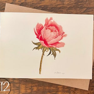 Cartões comemorativos, crie seu próprio conjunto, peça um conjunto do mesmo cartão, aquarela pintada à mão impressa, cartão em branco, dobrado, ecológico