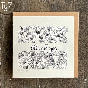 Cartões de agradecimento, 3"x3", Crie seu próprio conjunto de 10, peça um conjunto do mesmo cartão, aquarela pintada à mão impressa, cartão em branco, dobrado, Eco