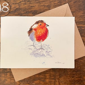 Wenskaart, Maak je eigen set, Bestel een set van dezelfde kaart, Bedrukte handgeschilderde aquarel, Blanco notitiekaart, Gevouwen, Milieuvriendelijk