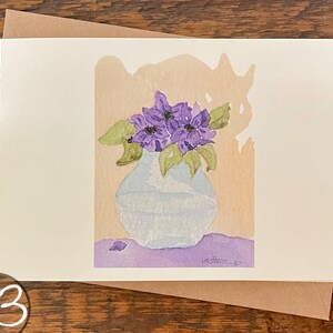 Cartões comemorativos, crie seu próprio conjunto, peça um conjunto do mesmo cartão, aquarela pintada à mão impressa, cartão em branco, dobrado, ecológico