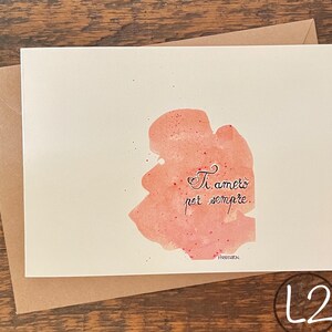 Wenskaarten, Maak je eigen set, Bestel een set van dezelfde kaart, Bedrukte handgeschilderde aquarel, Blanco notitiekaart, Gevouwen, Milieuvriendelijk