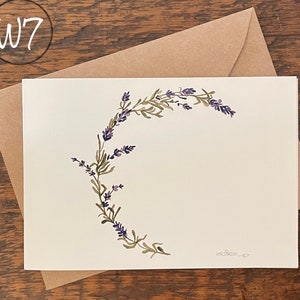 Cartões comemorativos, crie seu próprio conjunto, peça um conjunto do mesmo cartão, aquarela pintada à mão impressa, cartão em branco, dobrado, ecológico