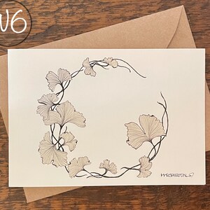 Wenskaarten, Maak je eigen set, Bestel een set van dezelfde kaart, Bedrukte handgeschilderde aquarel, Blanco notitiekaart, Gevouwen, Milieuvriendelijk