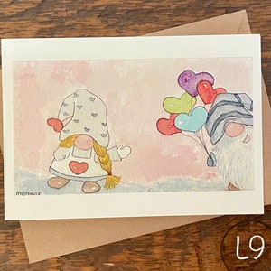 Biglietti d'auguri, Crea il tuo set, Ordina un set dello stesso biglietto, Acquerello stampato a mano, Biglietto da visita vuoto, Piegato, Ecologico