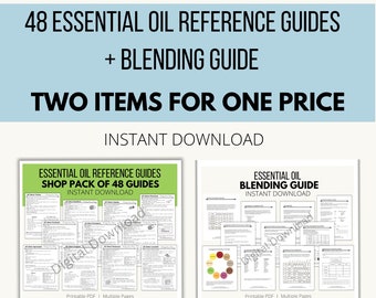 Essential Oil Reference Guides and Essential Oil Blending Guide Bundle - Digital Download