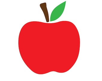 Apple SVG Clipart: Teacher & School Cut Files (Digital Download)