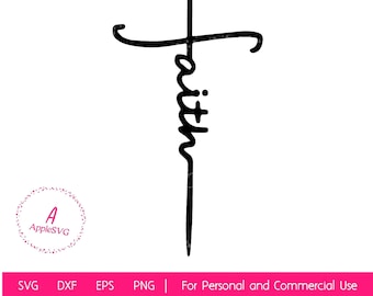 Faith Cross Signage SVG