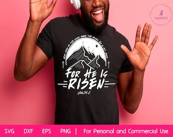 he is risen SVG