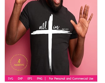 all in christ svg, cross SVG