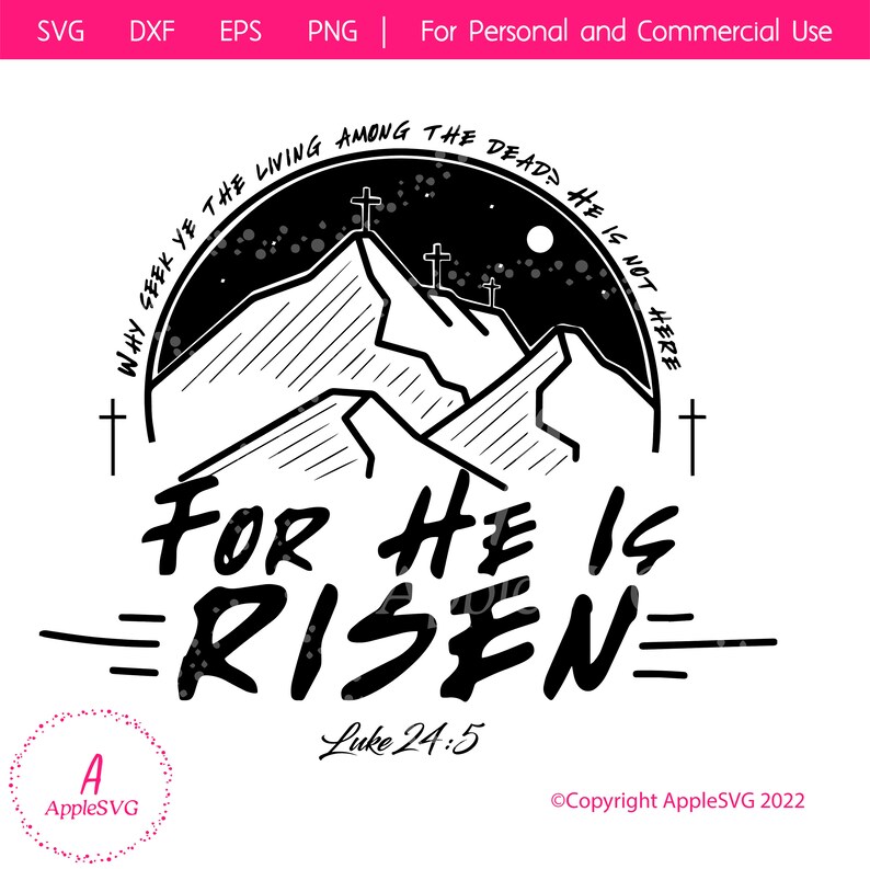 He is Risen SVG Etsy