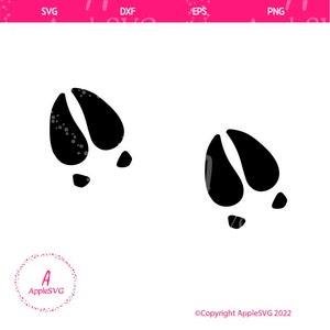 Elk Tracks (Two Foot Prints) SVG
