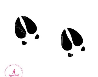 Elk Tracks (Two Foot Prints) SVG