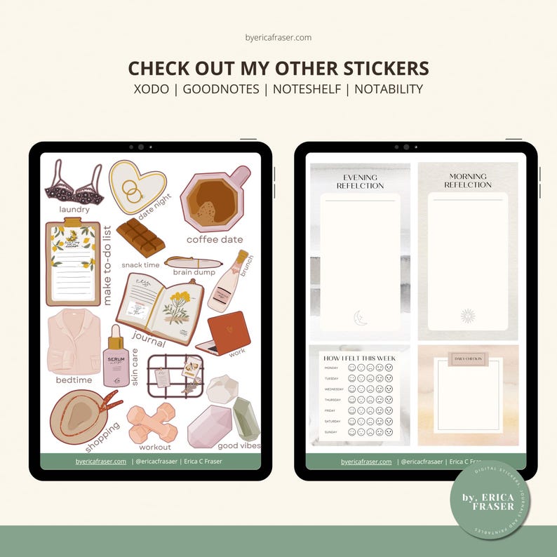 Vision Board Digital Stickers | 150+ Pink Mood Stickers (PNG) - Etsy