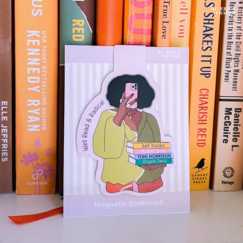 Black women books
Magnetic bookmark
Book lover gift
Literary gift
Reader gift
Black author gift
Feminist gift
Womanist gift
Book club gift
Reading accessory
Bookish gift
Reader accessory
Black girl reader