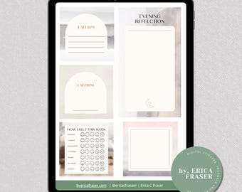 Motivational Digital Planner Stickers, Goodnotes, PNG (Digital Download)