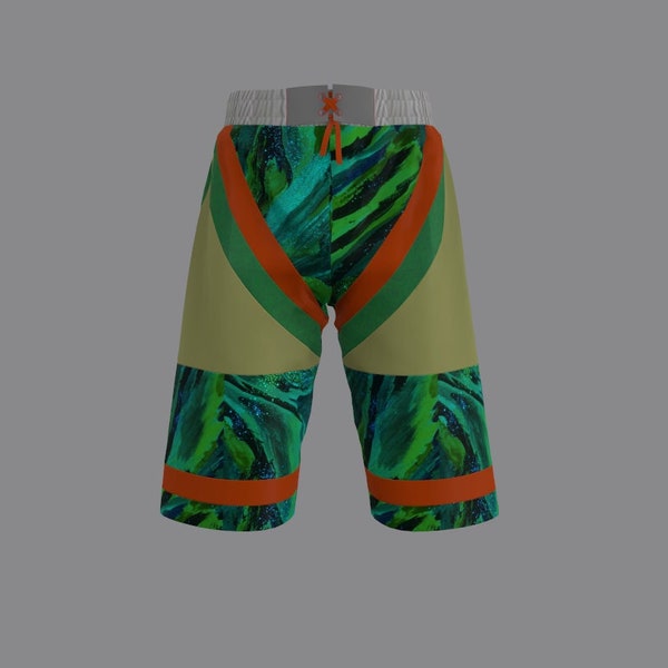 Shorts de bain pour hommes 3D / Clo3d / Marvelous Designer