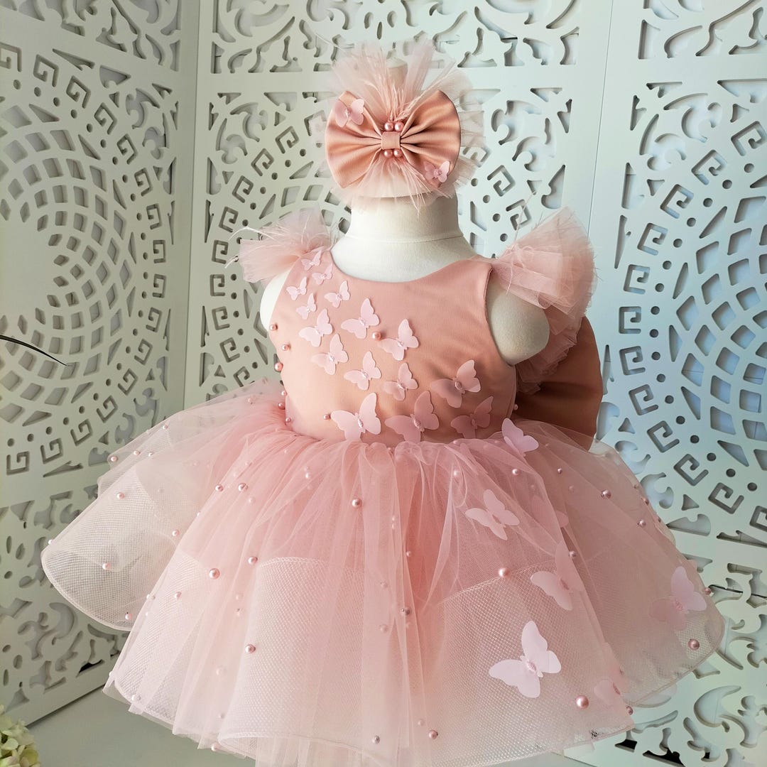 The Pearl Cloud Baby Dress - Fuschia main image 1