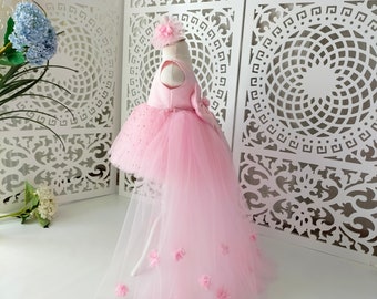 Flower Girl Dress With Detachable Train,Long Tail Girl Pageant Party Frock,CustomCouture Birthday