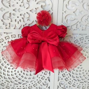 red christmas dress 12 18 months Mud Pie Kid's Red Christmas Tutu Dress S (12-18 Months)