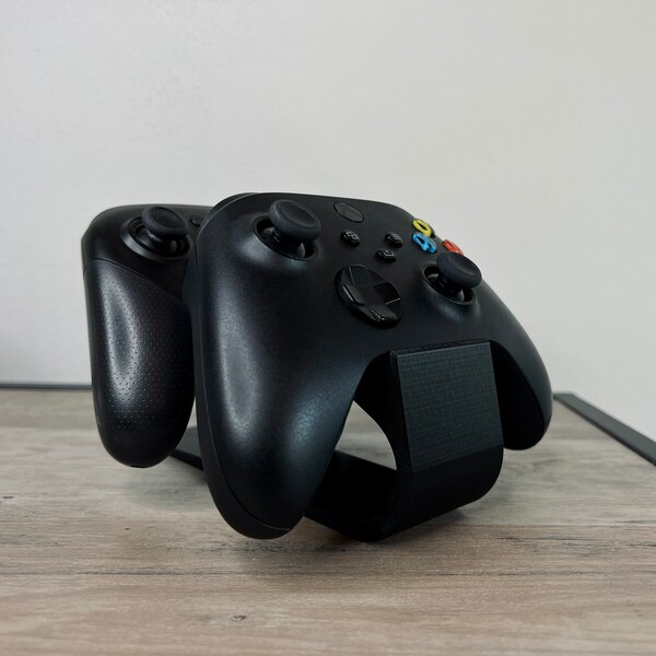 Universal Double Controller Stand - 3D-Printed Minimalist Controller Stand for Xbox, Playstation, & Switch | Console Accessories