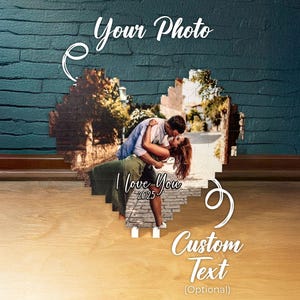 Personalized Photo Building Blocks Puzzle | Wedding Gift | Engagement Gifts | Anniversary Gift | Couple Gifts | Valentines Day Gifts