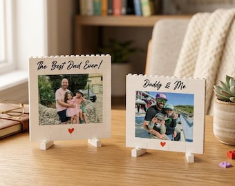 Rompecabezas de bloques de construcción con foto personalizada, regalo personalizado de bloques de construcción con imagen