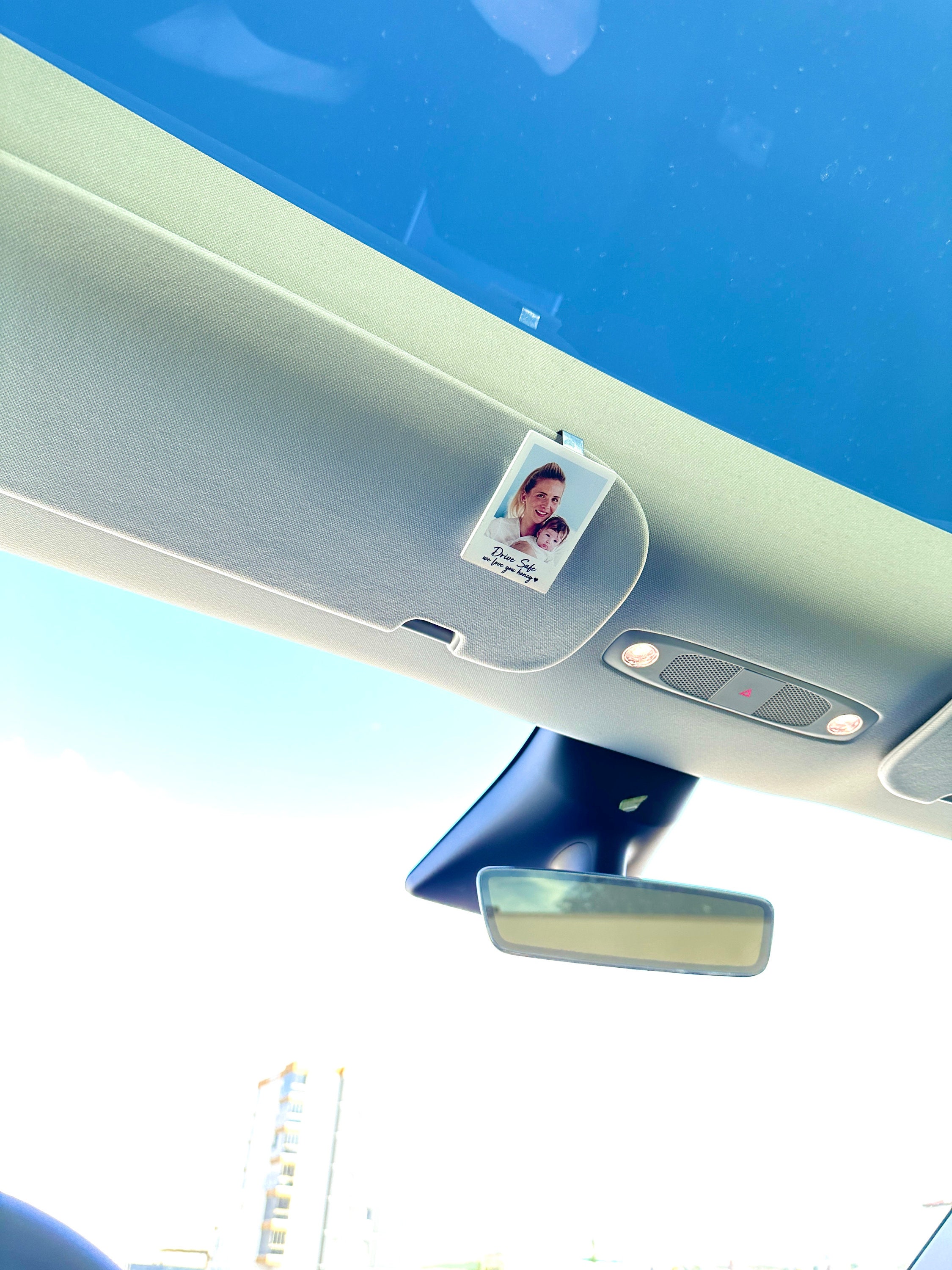 Custom Photo Car Visor, Personalized Car Photo Decor, Car Gift for Women, Men