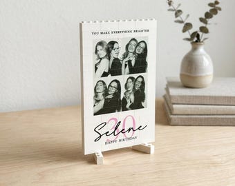 Bloque de construcción con foto de cumpleaños personalizado para mejor amigo, rompecabezas de recuerdo personalizado, idea de regalo de amistad