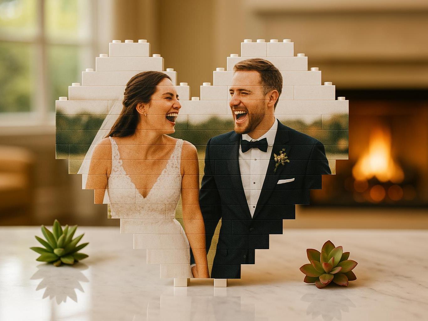 Custom Building Block Photo Puzzle – Father's Day Gift - Etsy