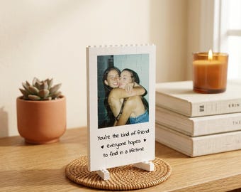 Bloque de construcción con foto personalizado, recuerdo, rompecabezas de memoria personalizado