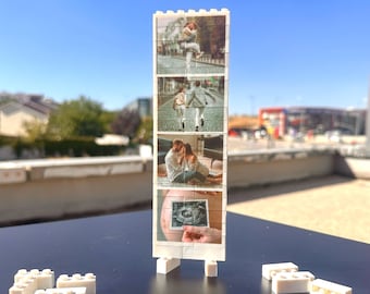 Bloques de construcción con fotos personalizadas para parejas / Regalos para novios / Regalos de aniversario / Regalos para parejas / Regalo personalizado / Día de San Valentín
