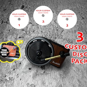 CUSTOM Car Air Freshener Album Auto Record Player Car Vent Clip Perfume Turntable Freshener