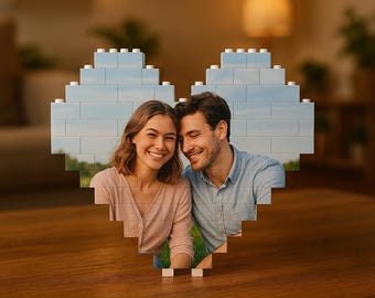 Rompecabezas de fotos de pareja personalizado / Regalo personalizado / Regalo para novio / Regalo de aniversario / Regalos para pareja / Regalos de San Valentín