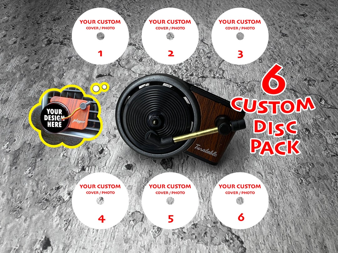 Personalized Car Air Freshener, Record Player Air Freshener, Personalized Gifts, Choose Albums or Send Any Photo, Custom Car Air Freshener