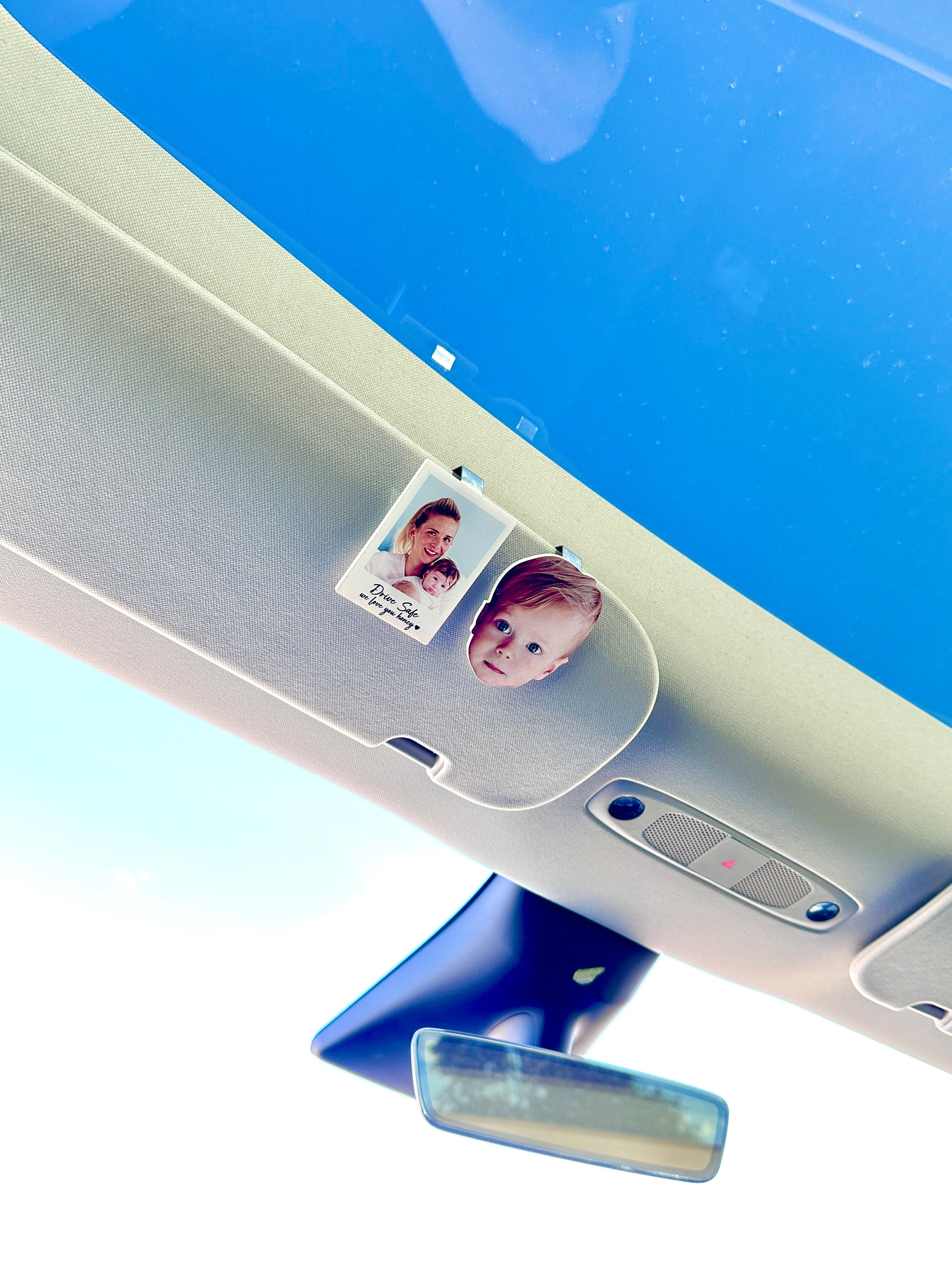 Custom Photo Car Visor, Personalized Car Photo Decor, Car Gift for Women, Men