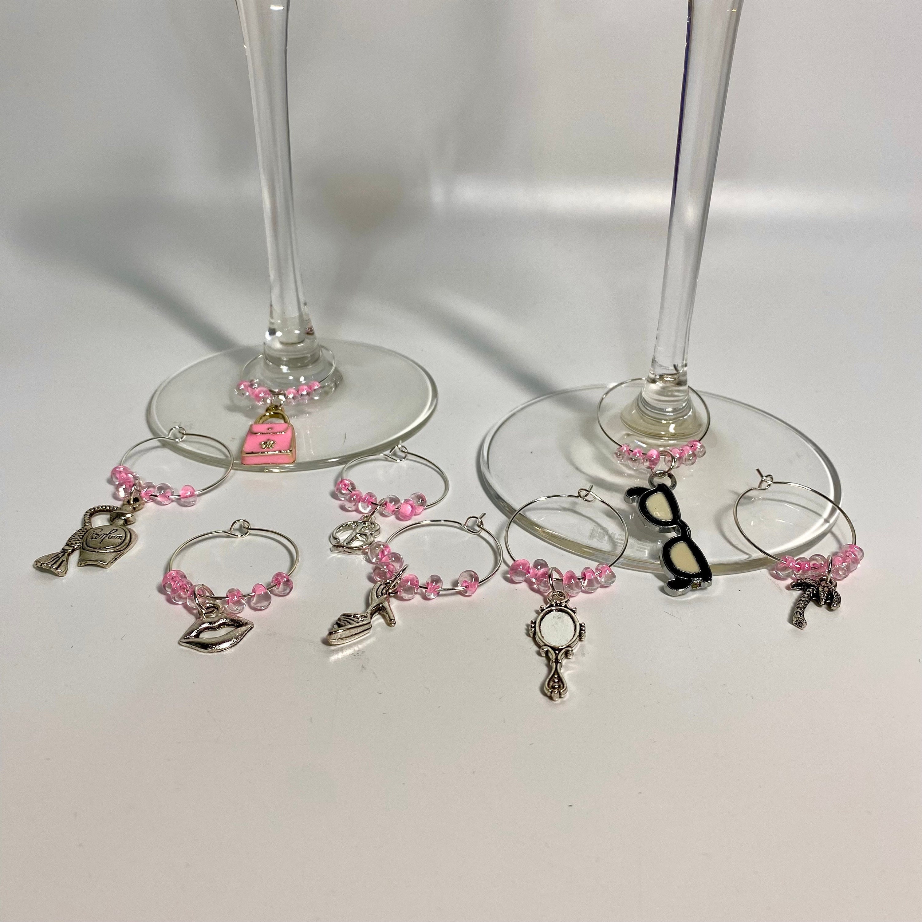 Wine glass charms as jewellery. : r/Barbie