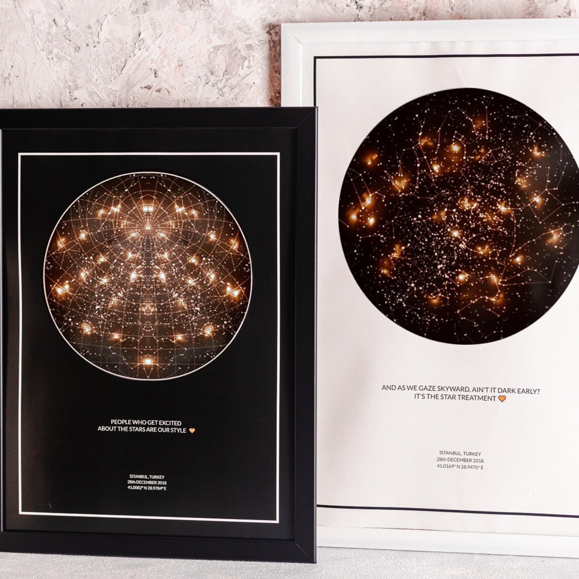 Personalized Star Map custom Star - Il 1140xN.5456110271 3x8v 