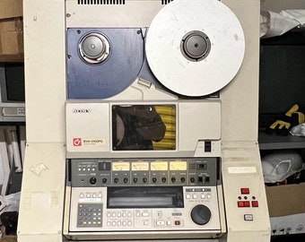 Sony BVH3100PS Archive 1inch C-format Deck PAL/SECAM - Housed in Wheeled Console with Ikegami Monitor - Philips Waveform & Vectorscope Unit