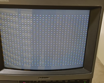 Sony Trinitron PVM-1440QM Video Colour Monitor in good condition. Sony logo missing